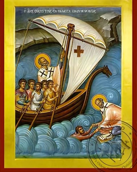 Picture of ICON ST NICOLAS  MARINERS  (30 x 40cm)